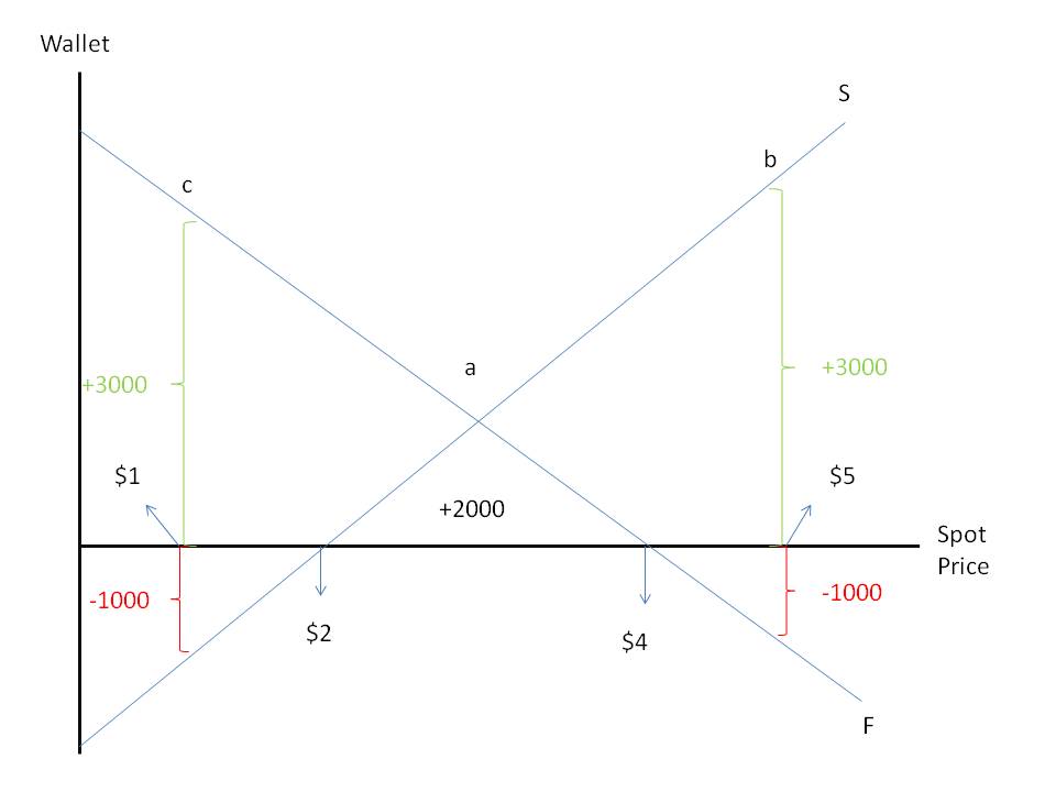 Futures hedging graphic