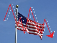 US stock indices fell on Monday